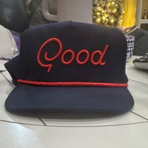 Good Good Golf Navy Blue Cap with Red Logo